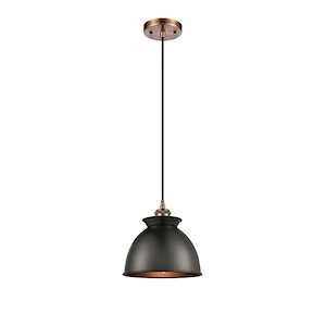 Adirondack - 1 Light Cord Hung Mini Pendant-8.5 Inch Tall and 8.25 Inch Wide - 1289466