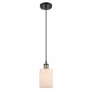 Hadley - 1 Light Cord Hung Mini Pendant-9 Inch Tall and 4.5 Inch Wide - 1424569