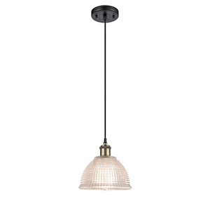 Arietta - 100W 1 LED Cord Hung Mini Pendant-8 Inch Tall and 8 Inch Wide - 1424570