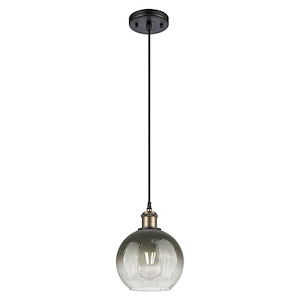 Brookhaven Globe - 1 Light Ballston Cord Hung Mini Pendant-10.13 Inch Tall and 7.88 Inch Wide - 1387663