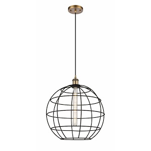 Lake Placid - 1 Light Pendant In Industrial Style-18.13 Inches Tall and 16 Inches Wide - 1291910