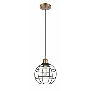 Lake Placid - 1 Light Pendant In Industrial Style-10.63 Inches Tall and 8 Inches Wide - 1291986