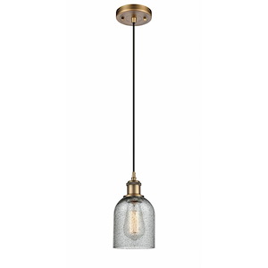 Caledonia - 1 Light Cord Hung Mini Pendant-9 Inch Tall and 5 Inch Wide - 1424544