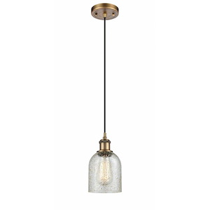 Caledonia - 1 Light Cord Hung Mini Pendant-9 Inch Tall and 5 Inch Wide - 1424545