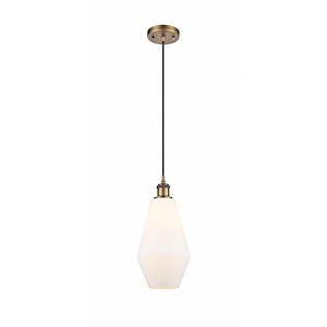 Cindyrella - 1 Light Cord Hung Mini Pendant In Industrial Style-14.5 Inches Tall and 7 Inches Wide - 1289476