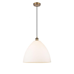 Bristol - 1 Light Cord hung Pendant-17 Inch Tall and 16 Inch Wide - 1424546