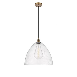 Bristol - 1 Light Cord hung Pendant-17 Inch Tall and 16 Inch Wide - 1424561