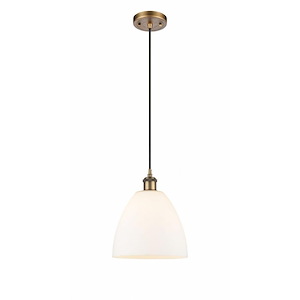 Bristol - 1 Light Cord hung Mini Pendant-11.5 Inch Tall and 9 Inch Wide - 1424595
