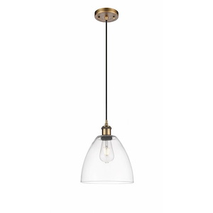 Bristol - 1 Light Cord hung Mini Pendant-11.5 Inch Tall and 9 Inch Wide - 1424585
