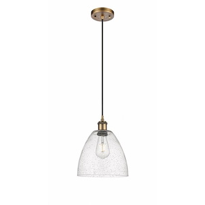 Bristol - 1 Light Cord hung Mini Pendant-11.5 Inch Tall and 9 Inch Wide - 1424586