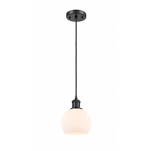 Athens - 1 Light Mini Pendant In Industrial Style-9.88 Inches Tall and 6 Inches Wide - 1297689
