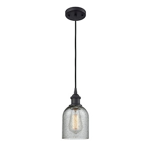 Caledonia - 1 Light Cord Hung Mini Pendant-9 Inch Tall and 5 Inch Wide - 1424596
