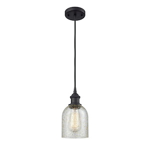 Caledonia - 1 Light Cord Hung Mini Pendant-9 Inch Tall and 5 Inch Wide - 1424588