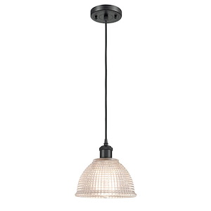 Arietta - 1 Light Cord Hung Mini Pendant-8 Inch Tall and 8 Inch Wide - 1424675