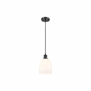 Bella - 1 Light Cord Hung Mini Pendant In Industrial Style-9.5 Inches Tall and 5.5 Inches Wide - 1330025