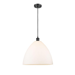Bristol - 1 Light Cord hung Pendant-17 Inch Tall and 16 Inch Wide - 1424598