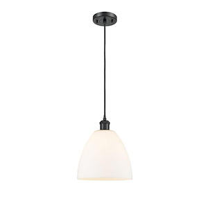 Bristol - 1 Light Cord hung Mini Pendant-11.5 Inch Tall and 9 Inch Wide - 1424738