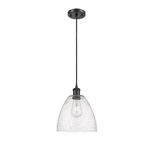 Bristol - 1 Light Cord hung Mini Pendant-11.5 Inch Tall and 9 Inch Wide - 1424583