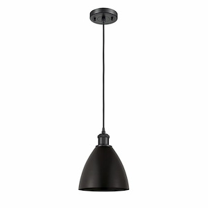 Metal Bristol - 1 Light Mini Pendant In Industrial Style-11.25 Inches Tall and 7.5 Inches Wide - 1424575