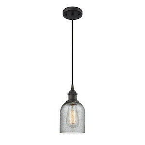 Caledonia - 1 Light Cord Hung Mini Pendant-9 Inch Tall and 5 Inch Wide - 1424697