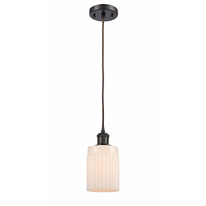 Hadley - 1 Light Cord Hung Mini Pendant-9 Inch Tall and 4.5 Inch Wide - 1424698