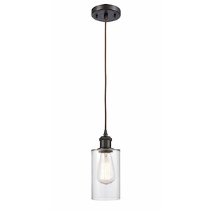 Clymer - 1 Light Cord hung Mini Pendant-8.88 Inch Tall and 3.88 Inch Wide - 1424716