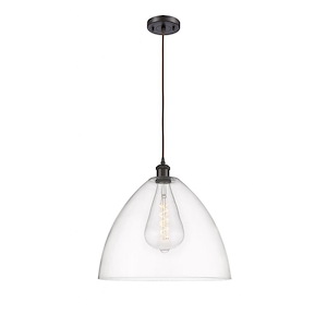 Bristol - 1 Light Cord hung Pendant-17 Inch Tall and 16 Inch Wide - 1424681