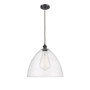 Bristol - 1 Light Cord hung Pendant-17 Inch Tall and 16 Inch Wide - 1424718