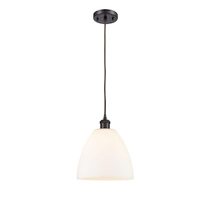 Bristol - 1 Light Cord hung Mini Pendant-11.5 Inch Tall and 9 Inch Wide - 1424752