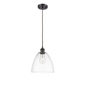 Bristol - 1 Light Cord hung Mini Pendant-11.5 Inch Tall and 9 Inch Wide - 1424682