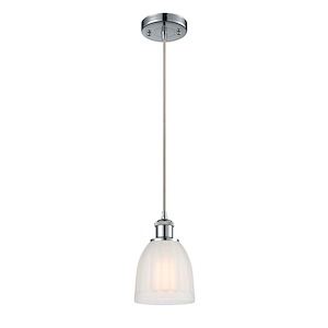 Brookfield - 100W 1 LED Cord Hung Mini Pendant-9.38 Inch Tall and 5.75 Inch Wide - 1424756