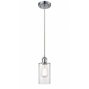 Clymer - 1 Light Cord hung Mini Pendant-8.88 Inch Tall and 3.88 Inch Wide - 1424742