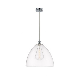 Bristol - 1 Light Cord hung Pendant-17 Inch Tall and 16 Inch Wide - 1424797