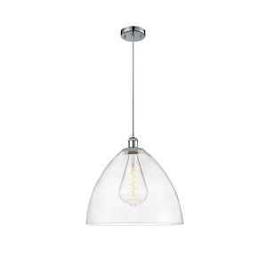 Bristol - 1 Light Cord hung Pendant-17 Inch Tall and 16 Inch Wide - 1424928