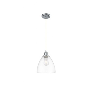 Bristol - 1 Light Cord hung Mini Pendant-11.5 Inch Tall and 9 Inch Wide - 1424764