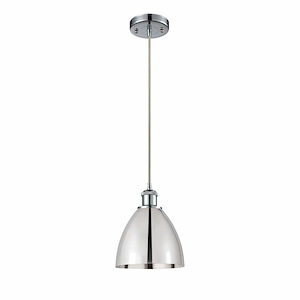 Metal Bristol - 1 Light Mini Pendant In Industrial Style-11.25 Inches Tall and 7.5 Inches Wide - 1424799