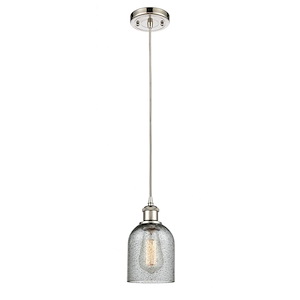 Caledonia - 1 Light Cord Hung Mini Pendant-9 Inch Tall and 5 Inch Wide - 1424768