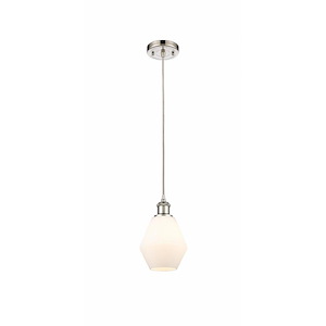 Cindyrella - 1 Light Cord Hung Mini Pendant In Industrial Style-10 Inches Tall and 6 Inches Wide - 1289461