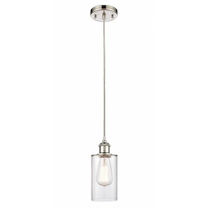 Clymer - 1 Light Cord hung Mini Pendant-8.88 Inch Tall and 3.88 Inch Wide - 1424686