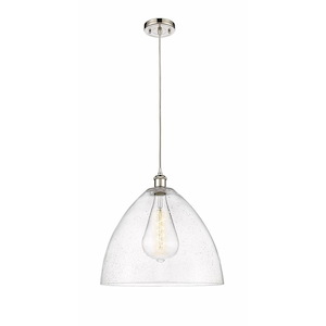 Bristol - 1 Light Cord hung Pendant-17 Inch Tall and 16 Inch Wide - 1424815