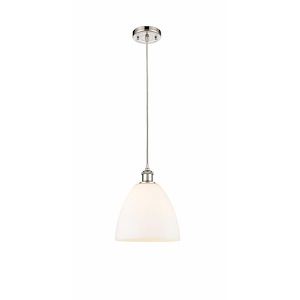Bristol - 1 Light Cord hung Mini Pendant-11.5 Inch Tall and 9 Inch Wide - 1424706