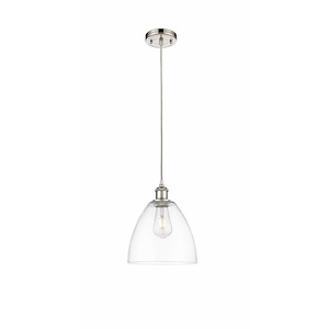 Bristol - 1 Light Cord hung Mini Pendant-11.5 Inch Tall and 9 Inch Wide - 1424933