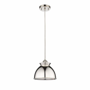 Adirondack - 1 Light Cord Hung Mini Pendant In Industrial Style-10 Inches Tall and 8.13 Inches Wide - 1424707