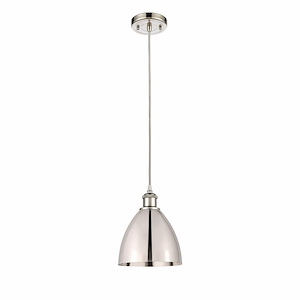 Metal Bristol - 1 Light Mini Pendant In Industrial Style-11.25 Inches Tall and 7.5 Inches Wide - 1424934