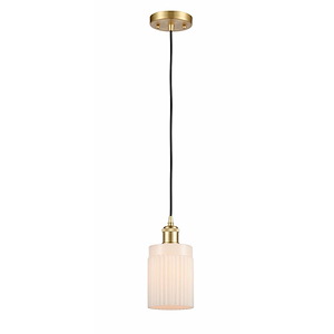 Hadley - 1 Light Cord Hung Mini Pendant-9 Inch Tall and 4.5 Inch Wide - 1424810