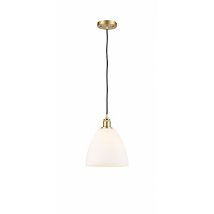 Bristol - 1 Light Cord hung Mini Pendant-11.5 Inch Tall and 9 Inch Wide - 1424811