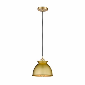 Adirondack - 1 Light Cord Hung Mini Pendant In Industrial Style-10 Inches Tall and 8.13 Inches Wide - 1424841
