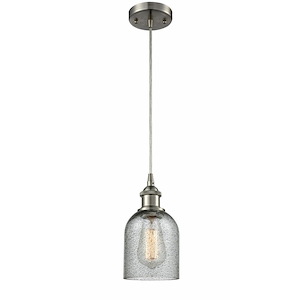 Caledonia - 1 Light Cord Hung Mini Pendant-9 Inch Tall and 5 Inch Wide - 1424829