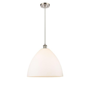 Bristol - 1 Light Cord hung Pendant-17 Inch Tall and 16 Inch Wide - 1424831