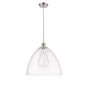 Bristol - 1 Light Cord hung Pendant-17 Inch Tall and 16 Inch Wide - 1424851